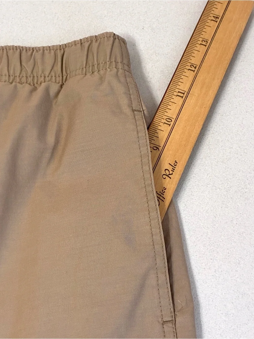 Vintage Polo Sport Ralph Lauren Swim Shorts Mens XL Beige Mesh Lined Pony Logo